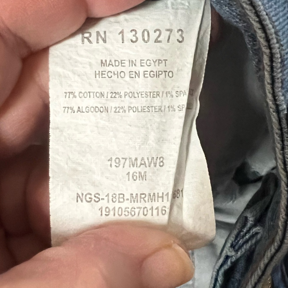 Riders By Lee Women’s Mid Rise Bermuda Jean Shorts, EUC, Size 16 - Picture 6 of 7